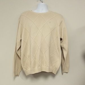 IZOD Men's Tan Crewneck Sweater size Extra Large